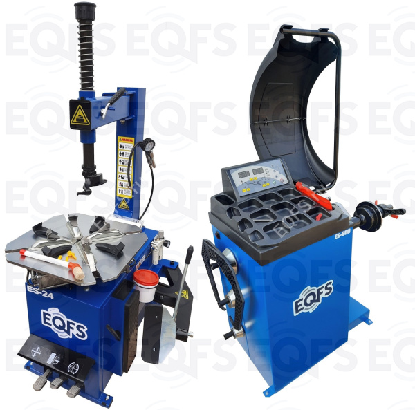 Комплект ES-24 Шиномонтажный станок полуавтомат + ES-600 Балансировочный станок 